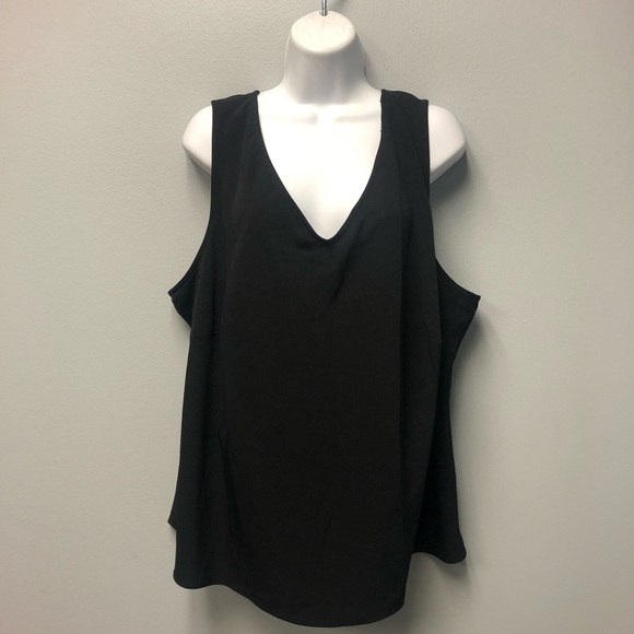 Virgo Tops - Black Virgo Womens V-neck Blouse